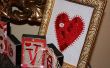 Marco de botón del corazón de San Valentín
