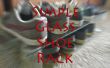 Estante del zapato de cristal simple