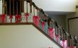 Decoración de escalera navideña "Presenta"