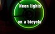 Luces de neón en una bicicleta