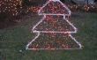 Árbol de Navidad del PVC iluminado decoración de la yarda