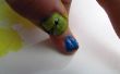 Pac-Man de uñas de arte