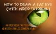 Cómo dibujar un ojo de gato (con videotutorial)