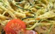 Secados al sol tomate anacardo Pesto de calabacín y salsa de pastas crudas (sin gluten, sin lácteos, libre de soja)