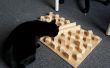 Tablero de alimentación para gatos