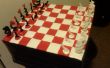 Tablero de ajedrez de la cinta y el conjunto del ajedrez del conducto