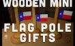 Poste de madera Mini bandera regalos