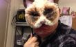 Máscara de gato gruñón