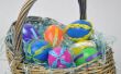 Huevos de Pascua plásticos con cinta