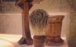 Antiguo cepillo de maquinilla de afeitar recta de moda