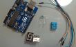 Arduino - dos 7 segmentos de LED + sensor de temperatura y humedad DHT11