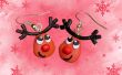 Handmade Reindeer earrings