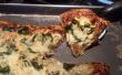 Pizza con Pesto de espinacas alcachofas