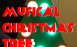 Musical activa luz de árbol de Navidad
