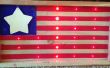 Bandera de LED americano. 