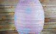 Pascua arte: Linterna de papel del huevo de Pascua DIY Polka Dot