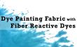 Teñir tela de pintura con colorantes reactivos de la fibra