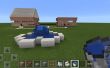 Minecraft casas jardín y fuente