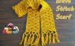 Ola puntada bufanda – patrón Crochet gratis