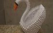 Cisne de Origami modular de alas