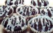 Baja grasa Zebra Cupcakes