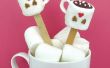 Cacao taza Marshmallow Pops/agitadores