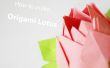 Cómo hacer: la flor de loto de origami