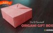 Origami caja de regalo con una hoja de papel
