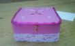 Hacer esta hermosa caja rosa