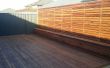 Deck de madera sobre concreto