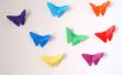 Mariposa origami decoración de la pared