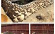 Jardinera hecha de Re-used rocas gigantes