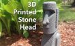 3D impreso cabeza de piedra