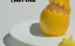 Delicioso sorbete de limón - con un tiro de