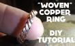 "Tejido" anillo - Tutorial DIY de cobre