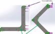 SolidWorks Simulation - aplicación de fuerzas en la barra de ángulo