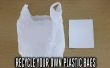 Reciclar bolsas de plástico en láminas de plástico utilizables