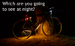 Resistente al agua durante la noche luces LED para tu bicicleta. 
