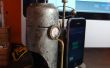 Steampunk Iphone Dock con caldera de fumar
