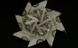 Transformación de dinero volando disco (origami de la cuenta de dólar)