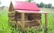 Cabaña de madera casa del pájaro