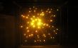Racimo de la estrella 3-dimensional: acrílico + LED luz escultura