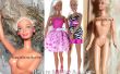 Restauración de una muñeca Barbie moderna con enmarañado pelo