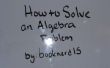 Cómo resolver un problema de álgebra