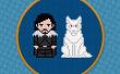 Jon nieve y fantasma - juego de tronos - PDF gratis cruzan puntada