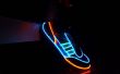 Electro-luminiscente zapatos