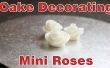 Decoración de pasteles simples - rosas de Fondant de Mini