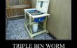 Triple compostador Bin Worm - humus de lombriz