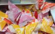 Reciclado de Candy Wrapper Origami Mariposas