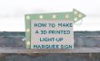 Hacer una señal 3D impreso carpa del Light-up